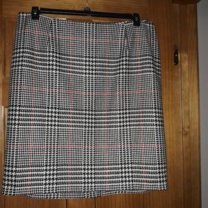 Talbots Woman Petite NWT Houndstooth/Plaid Skirt -20WP